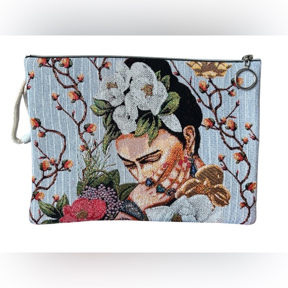 Handbags - Frida Kahlo Tapestry Clutch NWOT